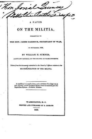 A Paper on the Militia de William H. Sumner