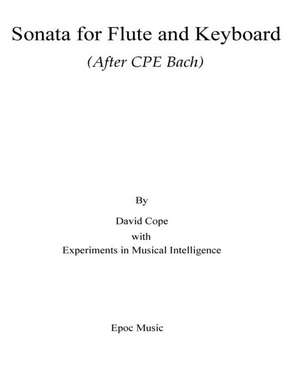 Sonata for Flute and Keyboard de David Cope