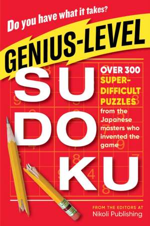 Genius-Level Sudoku de Nikoli Publishing