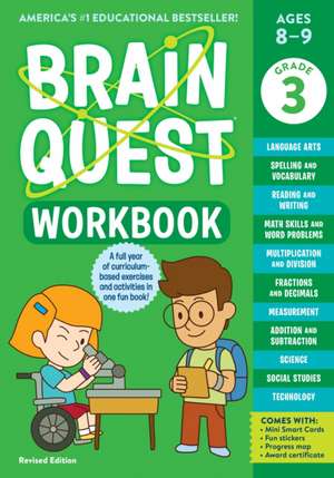 Brain Quest Workbook: 3rd Grade Revised Edition de Workman Publishing