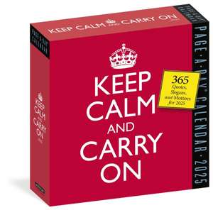 Keep Calm and Carry on Page-A-Day(r) Calendar 2025 de Workman Calendars