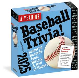 A Year of Baseball Trivia Page-A-Day(r) Calendar 2025 de Kenneth Shouler