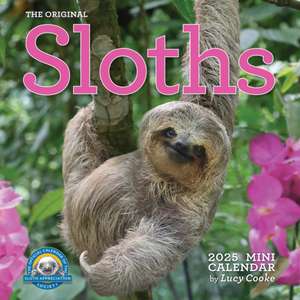 Original Sloths Mini Wall Calendar 2025 de Lucy Cooke