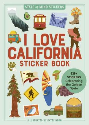 I Love California Sticker Book de Workman Publishing