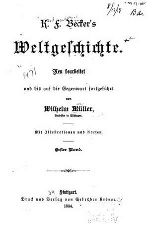 Weltgeschichte de Karl Friedrich Becker