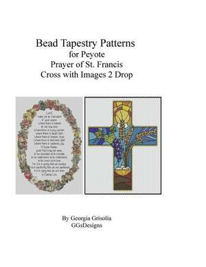 Bead Tapestry Patterns Peyote Prayer of St. Francis and Cross with Images de Georgia Grisolia