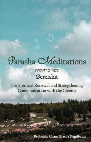 Parasha Meditations- Bereishit de Chana Bracha Siegelbaum