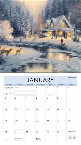 Thomas Kinkade Studios 2025 Deluxe Wall Calendar de Thomas Kinkade