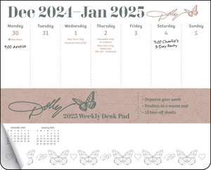 Dolly Parton 2025 Weekly Desk Pad Calendar de Andrews McMeel Publishing