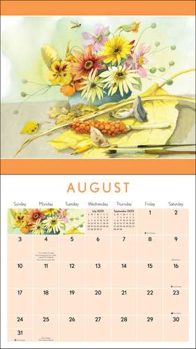 Marjolein Bastin Nature's Inspiration 2025 Deluxe Wall Calendar with Print de Marjolein Bastin