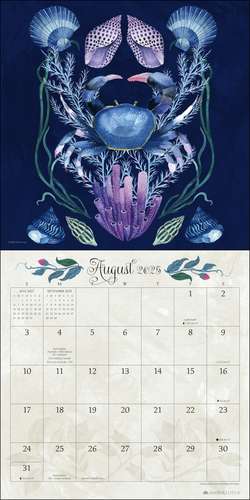 Flora & Fauna by Malin Gyllensvaan 2025 Wall Calendar de Malin Gyllensvaan