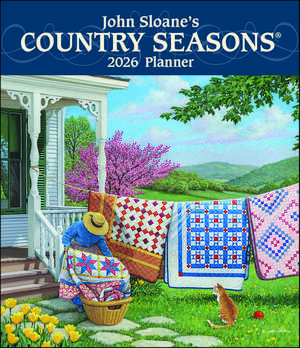 John Sloane's Country Seasons® 12-Month 2026 Monthly/Weekly Planner Calendar de John Sloane