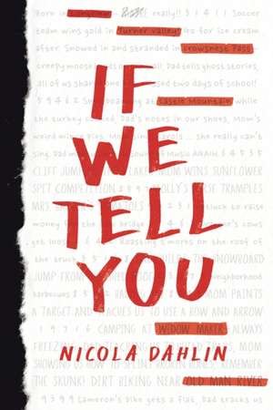 If We Tell You de Nicola Dahlin