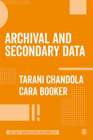 Archival and Secondary Data de Tarani Chandola