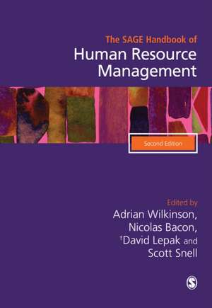 The SAGE Handbook of Human Resource Management de Adrian Wilkinson