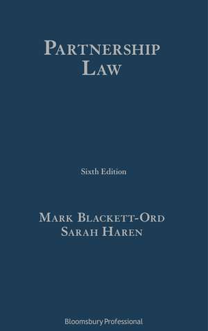 Partnership Law de Mark Blackett-Ord