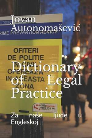 Dictionary of Legal Practice de John Farebrother