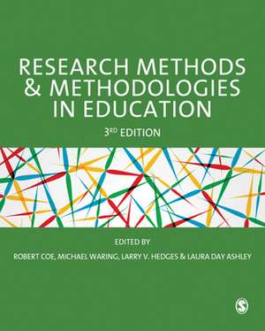 Research Methods and Methodologies in Education de Robert Coe