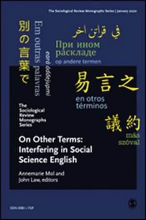 The Sociological Review Monographs 68/2: In Other Terms de SOM