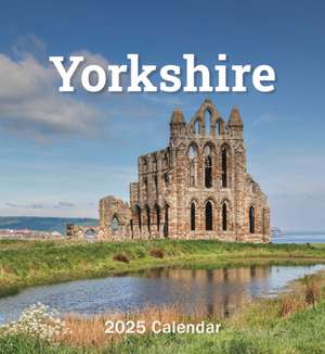 Yorkshire Mini Easel Desk Calendar 2025 de Carousel Calendars