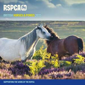 RSPCA British Horses & Ponies Square Wall Calendar 2025 de Carousel Calendars