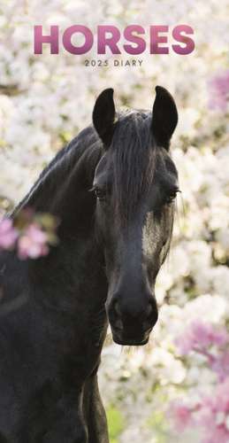 Horses Slim Diary 2025 de Carousel Calendars