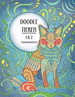 Doodle Tieren Malbuch Fur Erwachsene 1 & 2 de Nick Snels