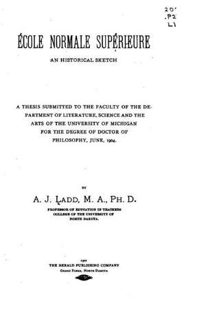 Ecole Normale Superieure de Adoniram Judson Ladd