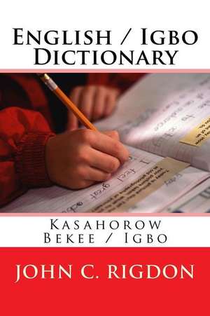 English / Igbo Dictionary de John C. Rigdon