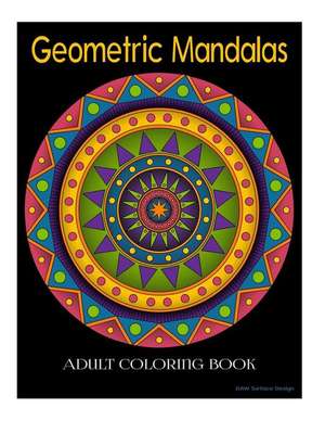 Geometric Mandala Adult Coloring Book de Daw Surface Design