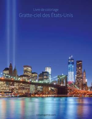 Livre de Coloriage Gratte-Ciel Des Etats-Unis 1 de Nick Snels