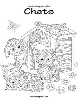 Livre de Coloriage Pour Adultes Chats 1 de Nick Snels