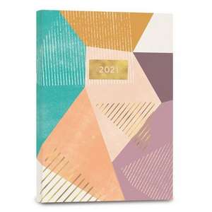 PEACH GEOMETRIC 2021 WEEKLY PLANNER de SELLERS PUBLISHING I