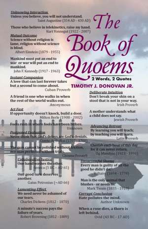 The Book of Quoems de Timothy J. Donovan Jr.