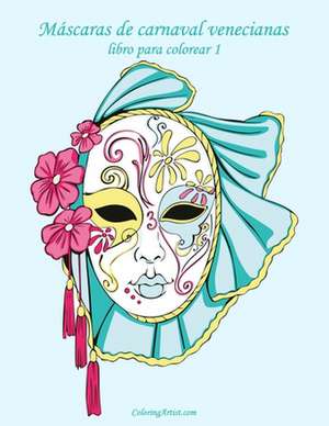 Mascaras de Carnaval Venecianas Libro Para Colorear 1 de Nick Snels