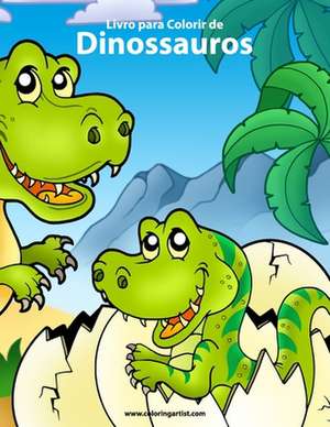 Livro Para Colorir de Dinossauros 1 de Nick Snels