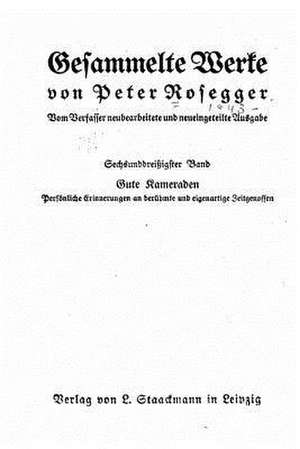 Gesammelte Werke de Peter Rosegger