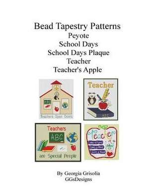 Bead Tapestry Patterns Peyote School Days School Days Plaque Teacher Teacher's Apple de Georgia Grisolia