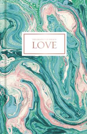 Love-Pink and Teal Marble, Journal de B&h Editorial