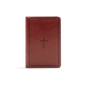 KJV Large Print Compact Reference Bible, Brown Leathertouch de Holman Bible Publishers