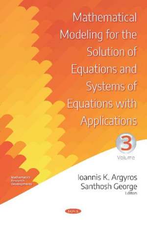 Argyros, I: Mathematical Modeling for the Solution of Equati de Ioannis K. Argyros