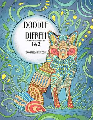 Doodle Dieren Kleurboek Voor Volwassenen 1 & 2 de Nick Snels