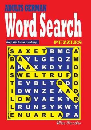 Adults German Word Search Puzzles de Wise Puzzles