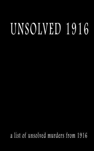 Unsolved 1916 de MR Pat Finn