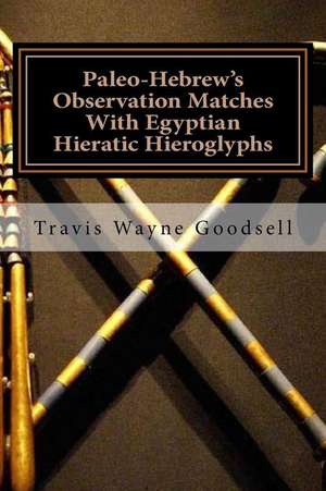 Paleo-Hebrew's Observation Matches with Egyptian Hieratic Hieroglyphs de Travis Wayne Goodsell