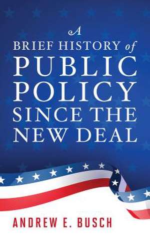 Brief History of Public Policy since the New Deal de Andrew E. Busch