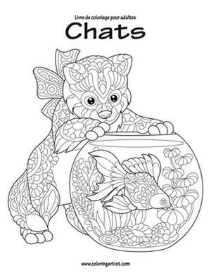 Livre de Coloriage Pour Adultes Chats 1 & 2 de Nick Snels