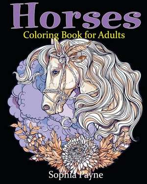 Horses Coloring Book for Adults de For Adults, Horses Coloring Book