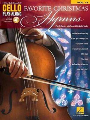 Favorite Christmas Hymns: Cello Play-Along Volume 11 de Hal Leonard Corp