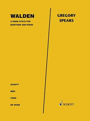 Walden: For Baritone and Piano de Gregory Spears